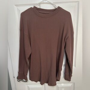 Abercrombie Soft & Cozy Waffle Long Sleeve Shirt